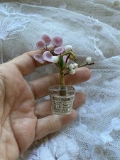 Vaso de flores francês antigo em miniatura de vidro barômetro Oiseau casa de bonecas miniatura comprar usado  Enviando para Brazil