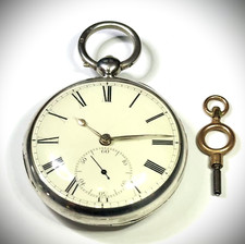 Usado, Antigo c1838 “Ashdown” Fusée chave de prata esterlina com conjunto de relógio de bolso + chave GWO comprar usado  Enviando para Brazil