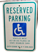 Reserved parking handicapped for sale  Cedarville