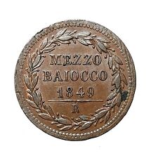 Pio mezzo baiocco usato  Aosta