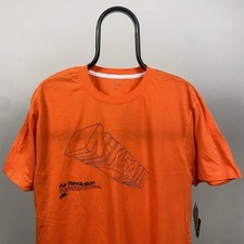 Camiseta Vintage Y2K Nike Air Revolution Trainer Laranja - Masculina GG, usado comprar usado  Enviando para Brazil