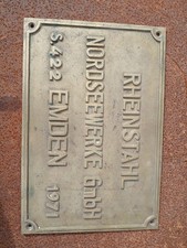 Authentique plaque machinerie d'occasion  Vanves
