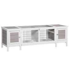 Pawhut rabbit hutch for sale  GREENFORD
