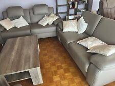 Couch garnitur echtleder gebraucht kaufen  Burglengenfeld
