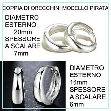 Orecchini cerchio bombati usato  Napoli