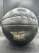 BOLA MEDICINAL VINTAGE EVERLAST COURO GENUÍNO ESCOLHA DOS CAMPEÕES 9 LB PRETA comprar usado  Enviando para Brazil