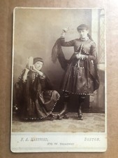 Foto de armário Albumen do século 19 jovens artistas patins Vaudeville? comprar usado  Enviando para Brazil