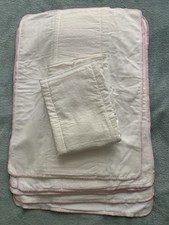 Conjunto de 7 fraldas de pano pré-dobráveis 100% algodão flanela EUA NOVO! 16x28, usado comprar usado  Enviando para Brazil