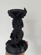 Totenkopf kerzenhalter teelich gebraucht kaufen  Deutschland