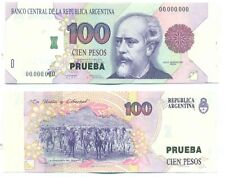 NOTA ARGENTINA 100 PESOS (1992-7) ESPÉCIME PRUEBA ERROR CUT P 345 UNC comprar usado  Enviando para Brazil