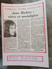 Autographe jane birkin d'occasion  Trappes