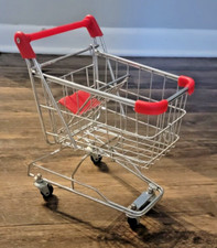 Carrinho de compras brinquedo vintage dos anos 70 estrutura de metal resistente 14" pesado bem feito colecionadores comprar usado  Enviando para Brazil