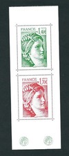 Feuillet carnet yv. d'occasion  France