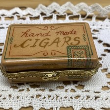 Charutos feitos à mão caixa de bugigangas articulada de porcelana - Charutos de fumaça masculinos reais comprar usado  Enviando para Brazil