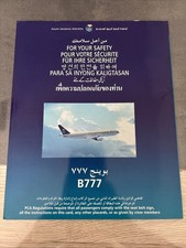 Safety card boeing d'occasion  Cergy-