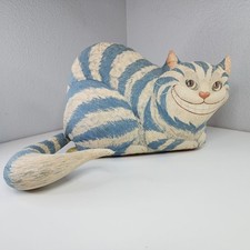 Usado, Vintage 1986 Toy Works Cheshire Cat Doorstop listrado azul Alice no País das Maravilhas EUA comprar usado  Enviando para Brazil