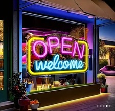 Open welcome neon for sale  Mchenry