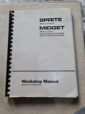 Workshop manual sprite for sale  WARRINGTON