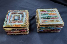 Pair beaded stone for sale  Pasadena