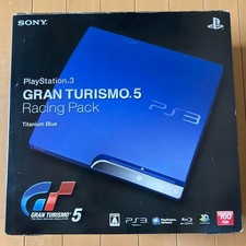 Usado, Console Sony PS3 CECH-2500A GT5 pacote de corrida azul titânio 160GB testado Japão comprar usado  Enviando para Brazil