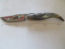 Couteau navaja décor d'occasion  Agneaux