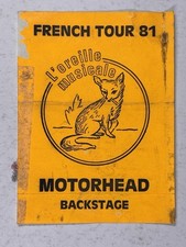 Motorhead lemmy backstage for sale  PRESTON