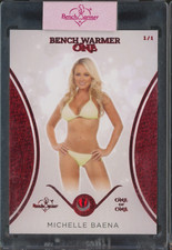 2023 Bench Warmer One Red Foil #27 Michelle Baena 1/1 Gem comprar usado  Enviando para Brazil