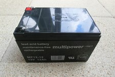 Bleibatterie multipower mp12 gebraucht kaufen  Dürrröhrsdorf-Dittersbach, Stolpen