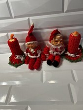 Vintage crochet santa for sale  Midland