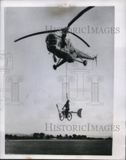 1954 Press Photo Flying Bike at Charity Air Show Sussex England comprar usado  Enviando para Brazil