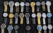 Conjunto de 25 relógios masculinos novos em folha relógio FECHAR OVERSTOCK lote atacado DEAL  comprar usado  Enviando para Brazil