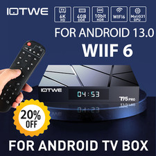 Android 14.0 Smart TV BOX 128GB 4GB WIFI6 Sieciowy odtwarzacz multimedialny Quad Core NOWY DE na sprzedaż  Wysyłka do Poland
