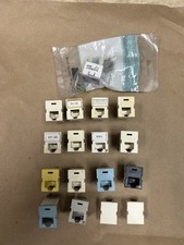 15 ORTRONICS Cat 3 Cat 5e RJ 11 RJ 45 tomadas de parede usadas 2 plugues em branco TracJack comprar usado  Enviando para Brazil