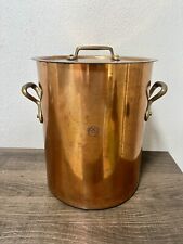 Panela de cobre vintage feita na Inglaterra Helvetia com tampa PESADA 10” de altura 8” de largura comprar usado  Enviando para Brazil