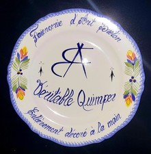 Assiette faïencerie art d'occasion  Pont-l'Abbé