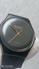 Swatch Black Magic GB101 1983 Grande Logotipo Padrão Masculino 34mm Vintage Raro comprar usado  Enviando para Brazil