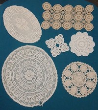 Vintage crochet doilies for sale  SELBY