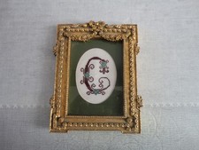 Tableau broderie abecedaire d'occasion  Estrées-Saint-Denis