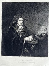 Rembrandt massaloff gravure d'occasion  Grenoble-