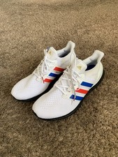 Tênis de corrida Adidas Ultra Boost USA 2020 branco vermelho azul tamanho. 13 comprar usado Tênis de corrida Adidas Ultra Boost USA 2020 branco vermelho azul tamanho. 13 comprar usado  Enviando para Brazil