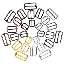 Usado, Fivela deslizante de metal correia ajustadora barra tripla correias de cinto 20 25 30 35 40 mm comprar usado  Enviando para Brazil