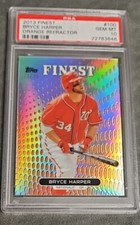 2013 TOPPS FINEST BRYCE HARPER REFRATOR LARANJA /99 PSA 10💎 GEM MINT POP 6 RARO comprar usado  Enviando para Brazil
