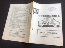 Glas goggomobil preisliste gebraucht kaufen  Bergisch Gladbach