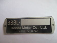Typenschild honda bbbl gebraucht kaufen  Deutschland