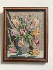 Vintage completed needlepoint for sale  LONDON