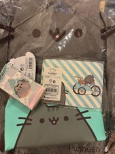 Mochila cinza Pusheen, estojo para lápis, estojo e tecido (4 itens), usado comprar usado  Enviando para Brazil