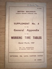 Supplement general appendix for sale  DERBY