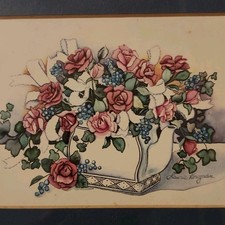 Vintage flowers teapot for sale  Stockbridge