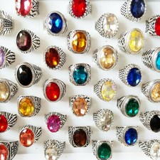 30 piezas Nuevos lotes mixtos al por mayor imitación circonial joyería de moda anillos para dama segunda mano  Embacar hacia Mexico
