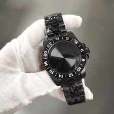 40MM Flat Sapphire Glass Watch Case Bracelet Strap per il movimento NH35/NH36 comprar usado  Enviando para Brazil